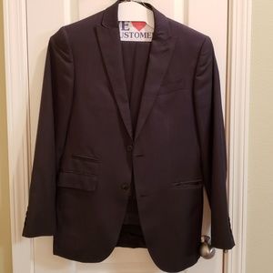 JF J. Ferrar Black Slim Fit Suit Jacket